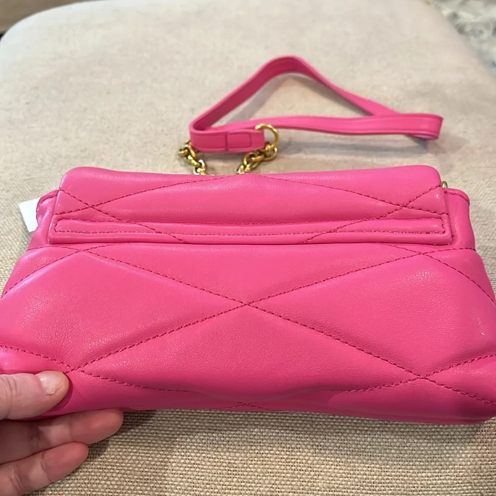 Mango Pink Quilted Chain Bag/NWT